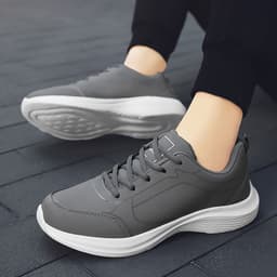 image-Men's Breathable Lightweight Black Shoes Deodorant Sports
