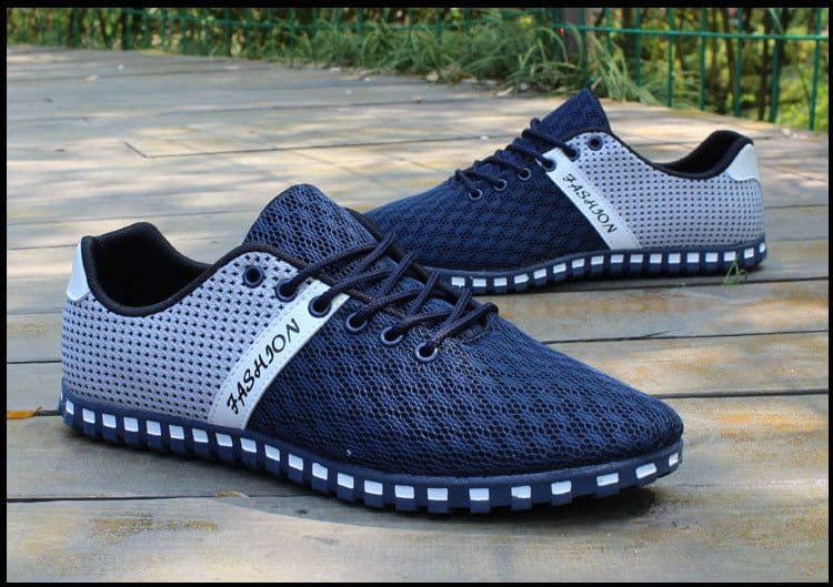 image-Men's Breathable Casual Shoes Mesh Sneakers