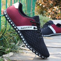 image-Men's Breathable Casual Shoes Mesh Sneakers