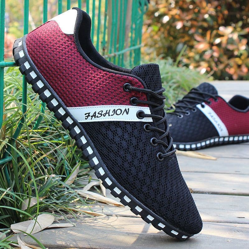image-Men's Breathable Casual Shoes Mesh Sneakers