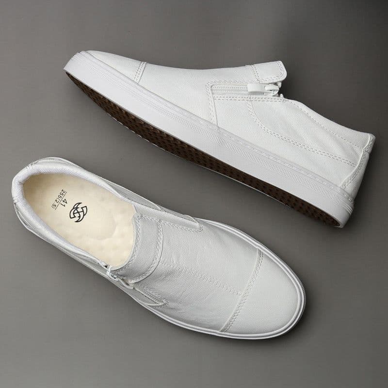 image-Men's Casual Shallow Mouthed PU Leather Shoes