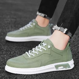 image-Spring New Breathable Canvas Shoes Men's Trendy All-matching Casual Sports Non-slip Wear-resistant Sneakers