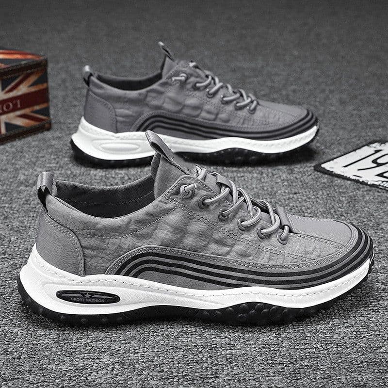 image-Men's Ice Silk Cloth Breathable Sports Casual Borad Shoes