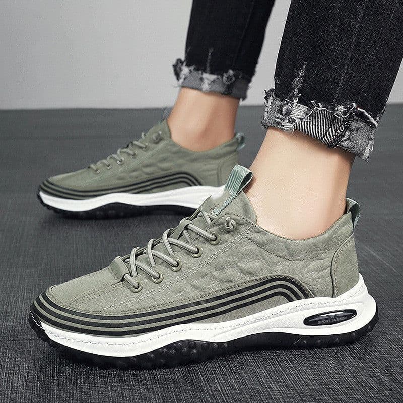 image-Men's Ice Silk Cloth Breathable Sports Casual Borad Shoes