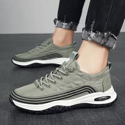 image-Men's Ice Silk Cloth Breathable Sports Casual Borad Shoes
