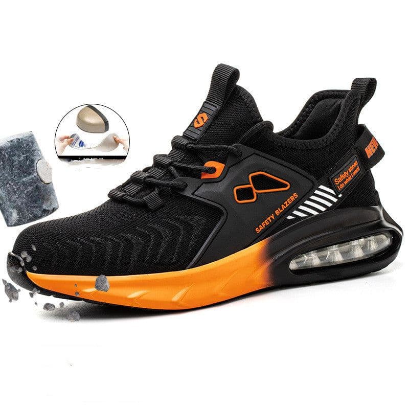 image-Men's Anti Impact And Wear-resistant Safety Shoes