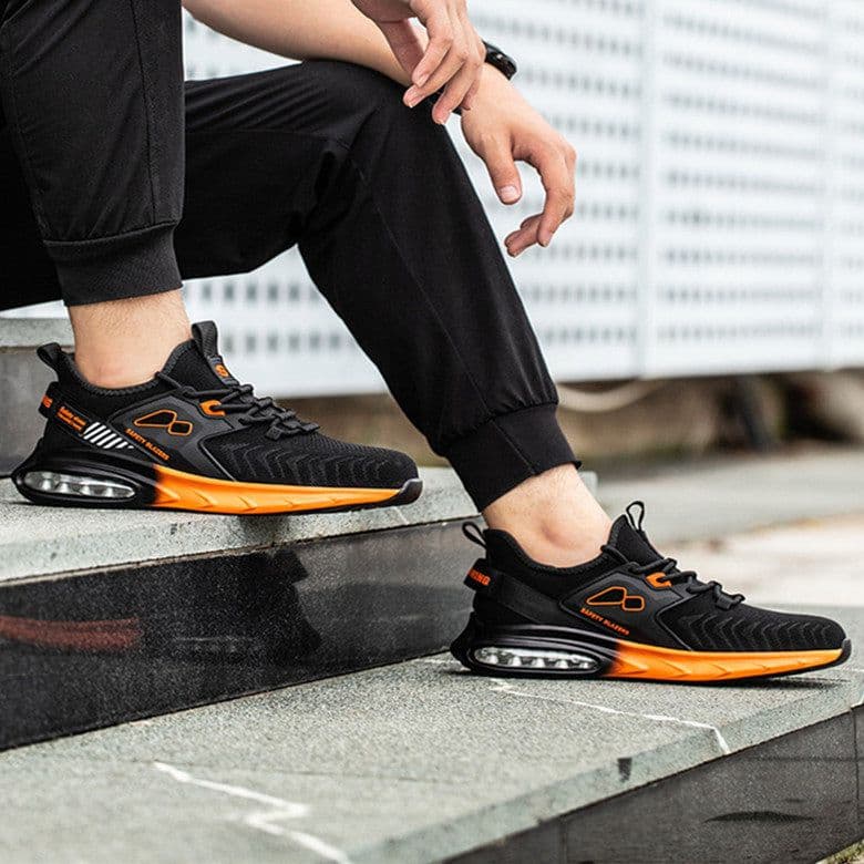 image-Men's Anti Impact And Wear-resistant Safety Shoes
