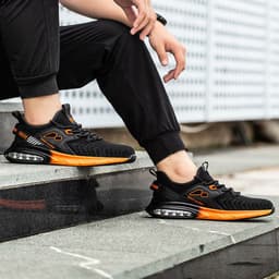 image-Men's Anti Impact And Wear-resistant Safety Shoes
