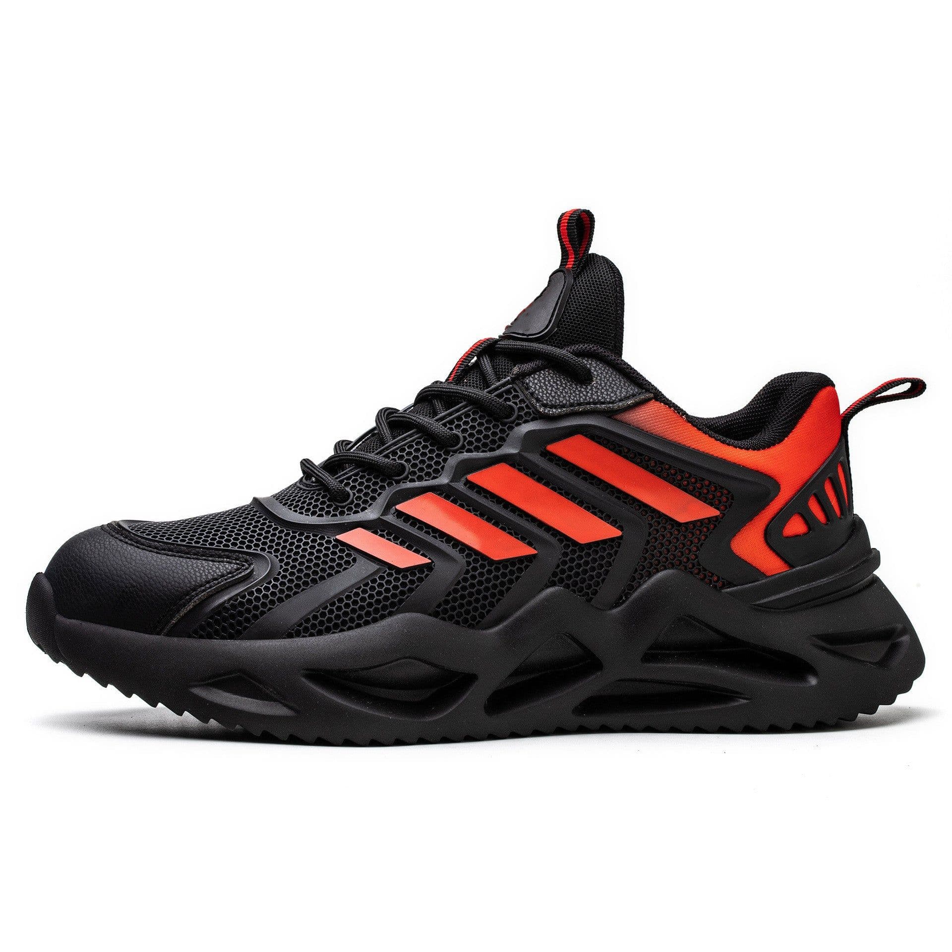 image-Flying Woven Labor Protection Shoes With Wear-resistant And Anti-skid Soles