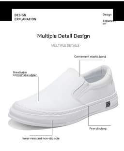 image-Men's Shoes Low-top Slip-on Slip-on Sneakers