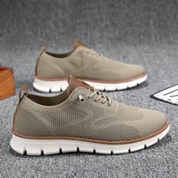 image-Men's Fashionable Casual Breathable Fly Woven Mesh Sneakers