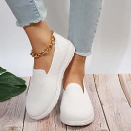 image-Women's Mesh Shoes Breathable Slip On Lazy Shoes Loafers