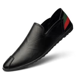 image-Men's Tods Casual Low-top Slip-on Leather Shoes Slip-on Plus Size Driving Shoes
