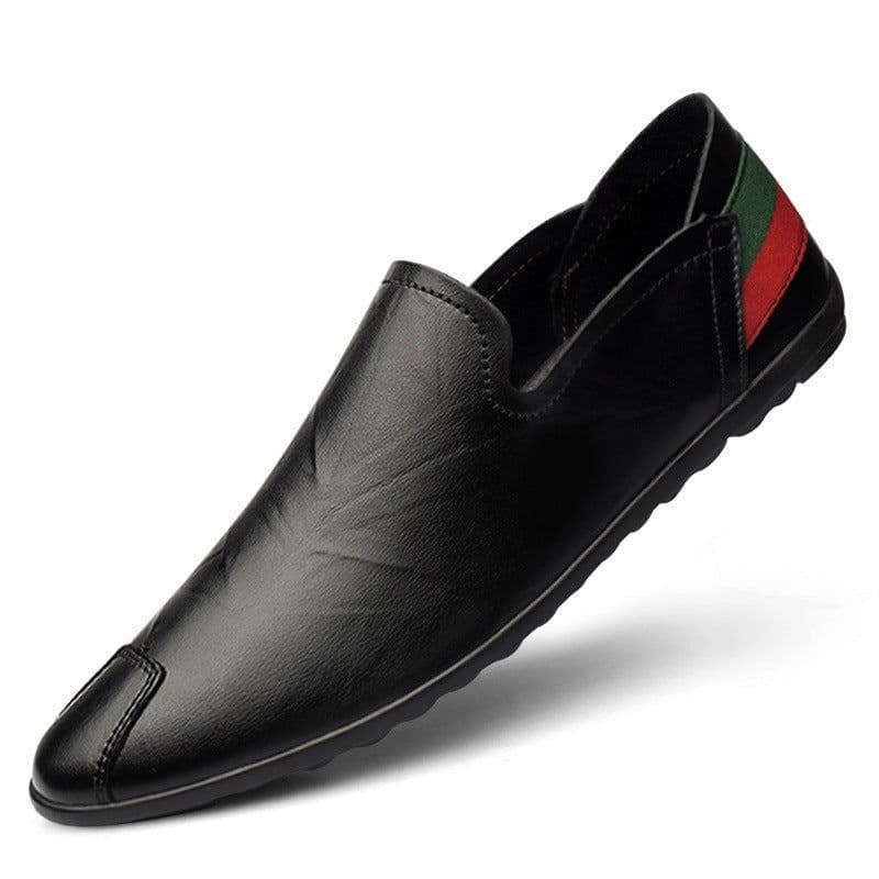 image-Men's Tods Casual Low-top Slip-on Leather Shoes Slip-on Plus Size Driving Shoes