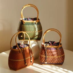 image-Storage Picnic Travel Hand-woven Bamboo Handbag