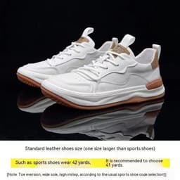 image-Cowhide Head Tilt Clown Hollow Leather Breathable Casual Shoes