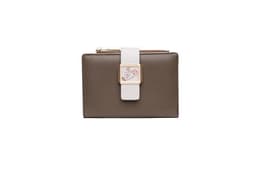 image-Three Fold Zipper Hasp Short Women's Wallet