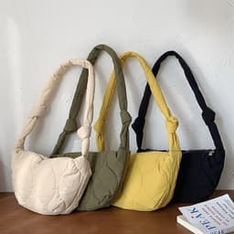 image-Underarm Crossbody Bag Large Capacity Leisure Nylon Dumplings