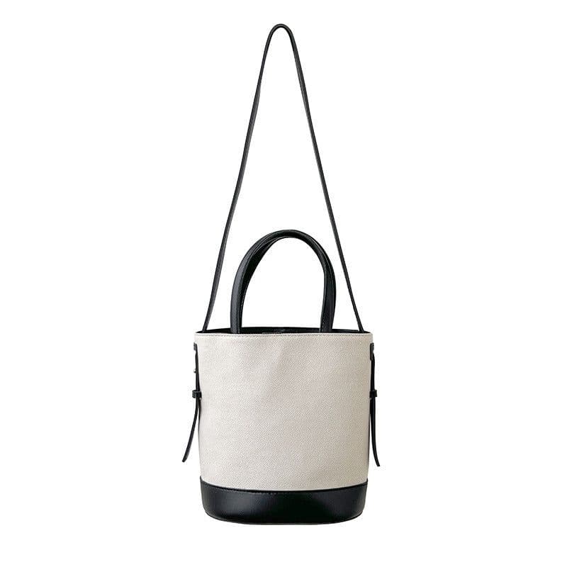 image-Fashion Canvas Cross Body Bucket Women's Shoulder Bag