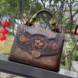 image-Retro Style Trendy Women's Three-dimensional Embossed Crossbody Bag