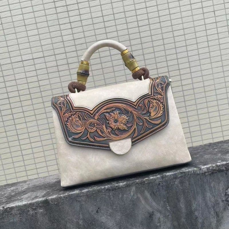 image-Retro Style Trendy Women's Three-dimensional Embossed Crossbody Bag
