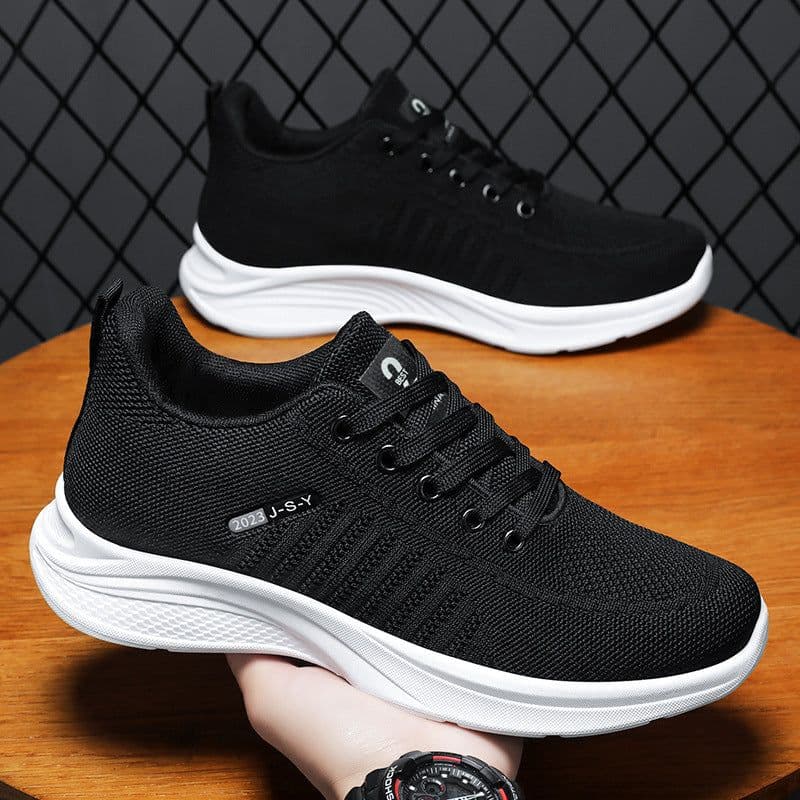 image-Summer New Fly Woven Mesh Breathable Shoes Comfortable Casual