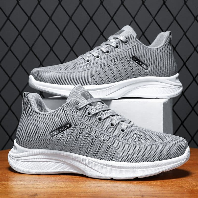 image-Summer New Fly Woven Mesh Breathable Shoes Comfortable Casual
