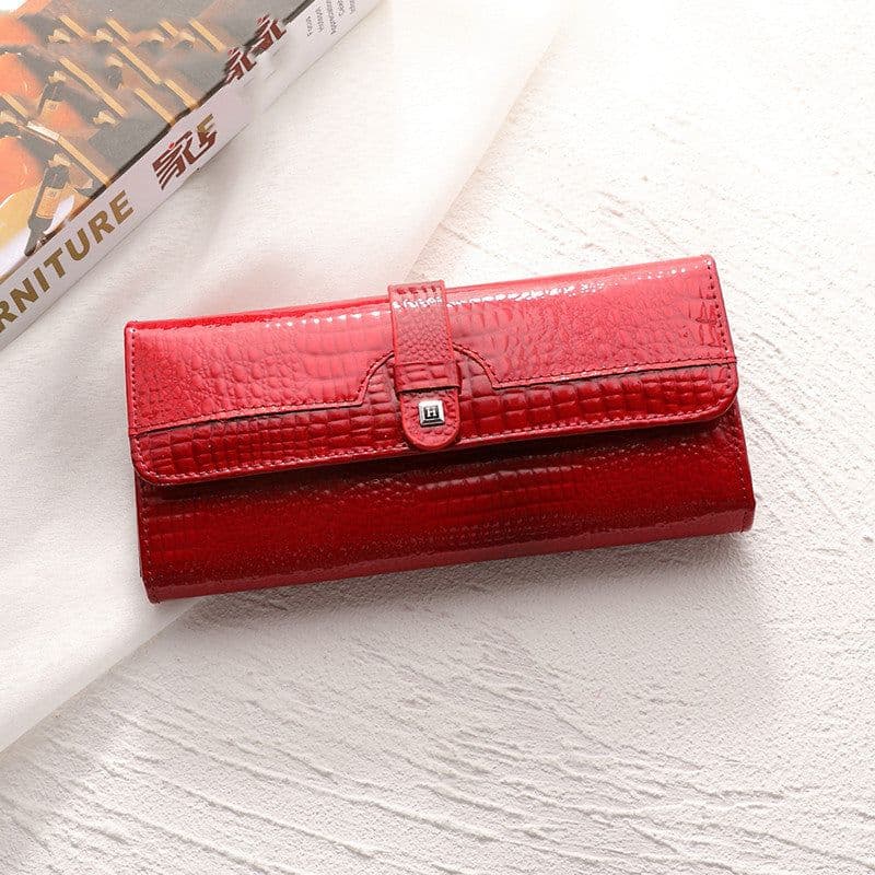 image-Women's Summer New Bright Leather Wallet