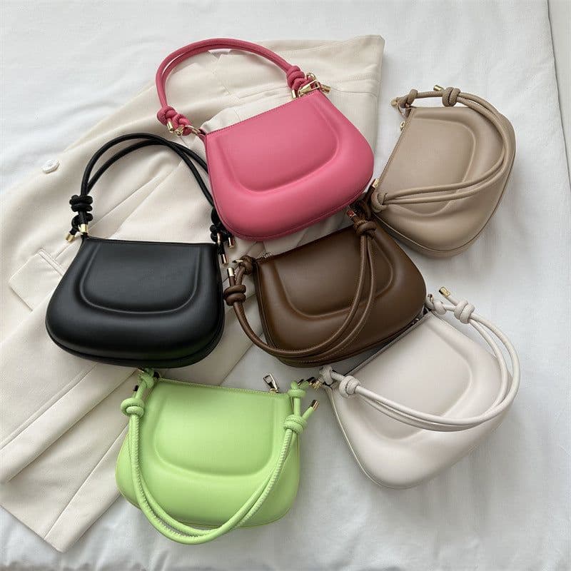 image-New Street Popular Stylish Simple Solid Color Temperament Commute Underarm Bag