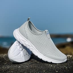 image-Outdoor New Couple Casual Men's Mesh Shoes Soft Sole Lightweight Breathable Running Shoes Sneakers