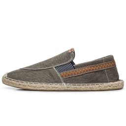 image-Men's Casual Handmade Linen Canvas Shoes