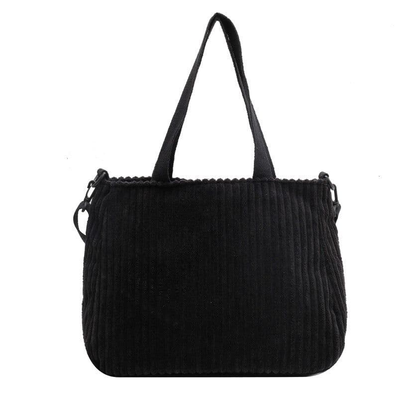 image-Corduroy Crossbody Shoulder Bag Women's Large Capacity