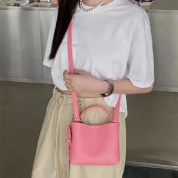 image-Women's Fashion Simple Solid Color Leather Shoulder Messenger Bag