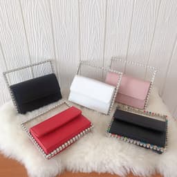image-Women's Diamond Mini And Simple Handbag