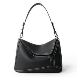 image-First Layer Cowhide Underarm Bag Leather Shoulder Messenger Bag