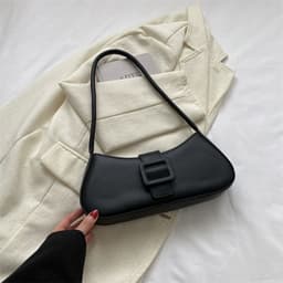 image-Western Style Shoulder Texture Crossbody Underarm Small Square Bag
