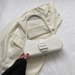 image-Western Style Shoulder Texture Crossbody Underarm Small Square Bag