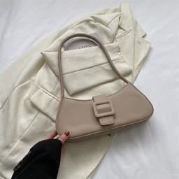 image-Western Style Shoulder Texture Crossbody Underarm Small Square Bag