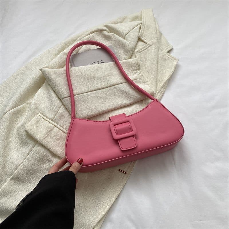 image-Western Style Shoulder Texture Crossbody Underarm Small Square Bag