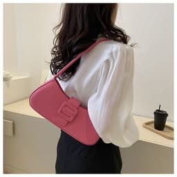 image-Western Style Shoulder Texture Crossbody Underarm Small Square Bag