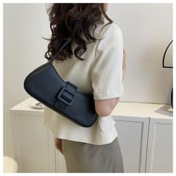 image-Western Style Shoulder Texture Crossbody Underarm Small Square Bag
