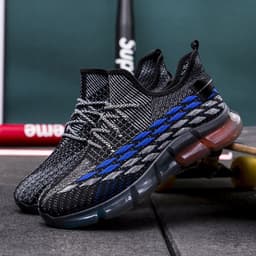 image-Spring And Autumn Summer New Breathable Sneakers Flyknit Surface All-matching Running Shoes