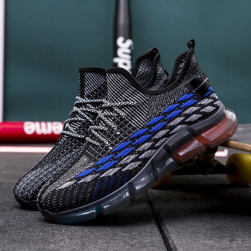image-Spring And Autumn Summer New Breathable Sneakers Flyknit Surface All-matching Running Shoes