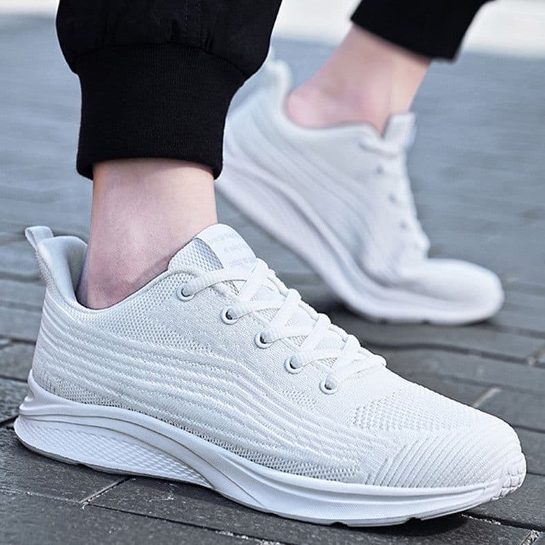 image-Men's Running Shoes Breathable Non-slip Lightweight Lace Up Sneakers