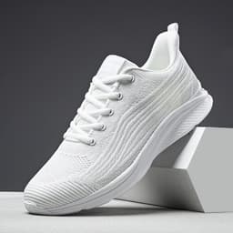 image-Men's Running Shoes Breathable Non-slip Lightweight Lace Up Sneakers