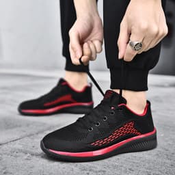image-Lace Up Mesh Sneakers Casual Outdoor Running Walking Shoes