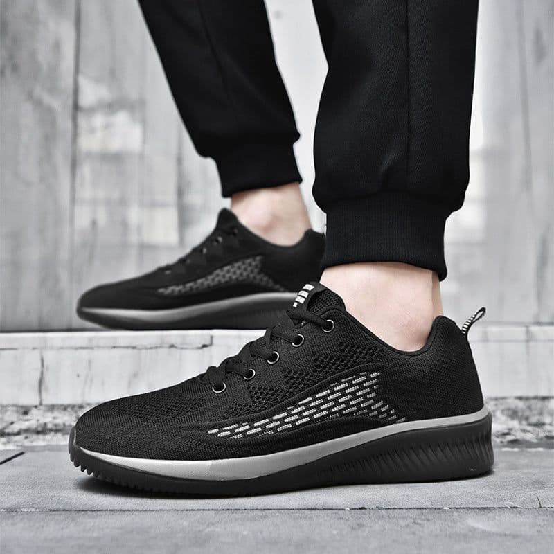 image-Lace Up Mesh Sneakers Casual Outdoor Running Walking Shoes