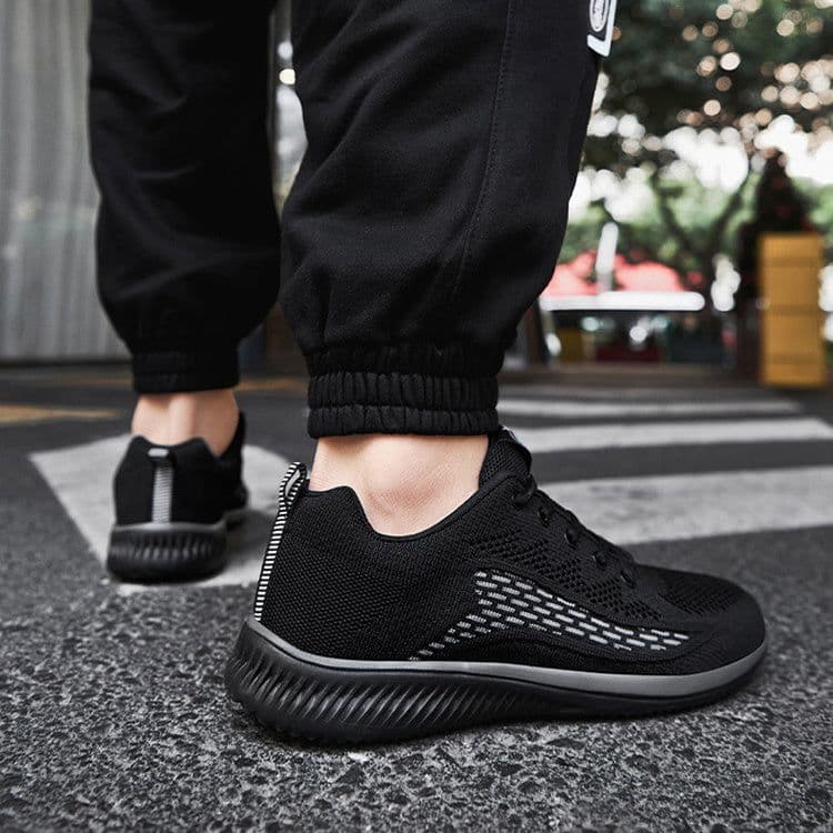 image-Lace Up Mesh Sneakers Casual Outdoor Running Walking Shoes