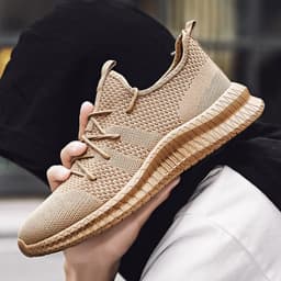 image-Mens Non Slip Walking Sneakers Lightweight Breathable Slip On Running Shoes Gym Tennis Shoes