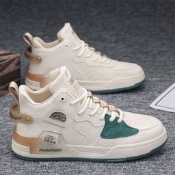 image-Men's Canvas High-top Sports Casual Shoes